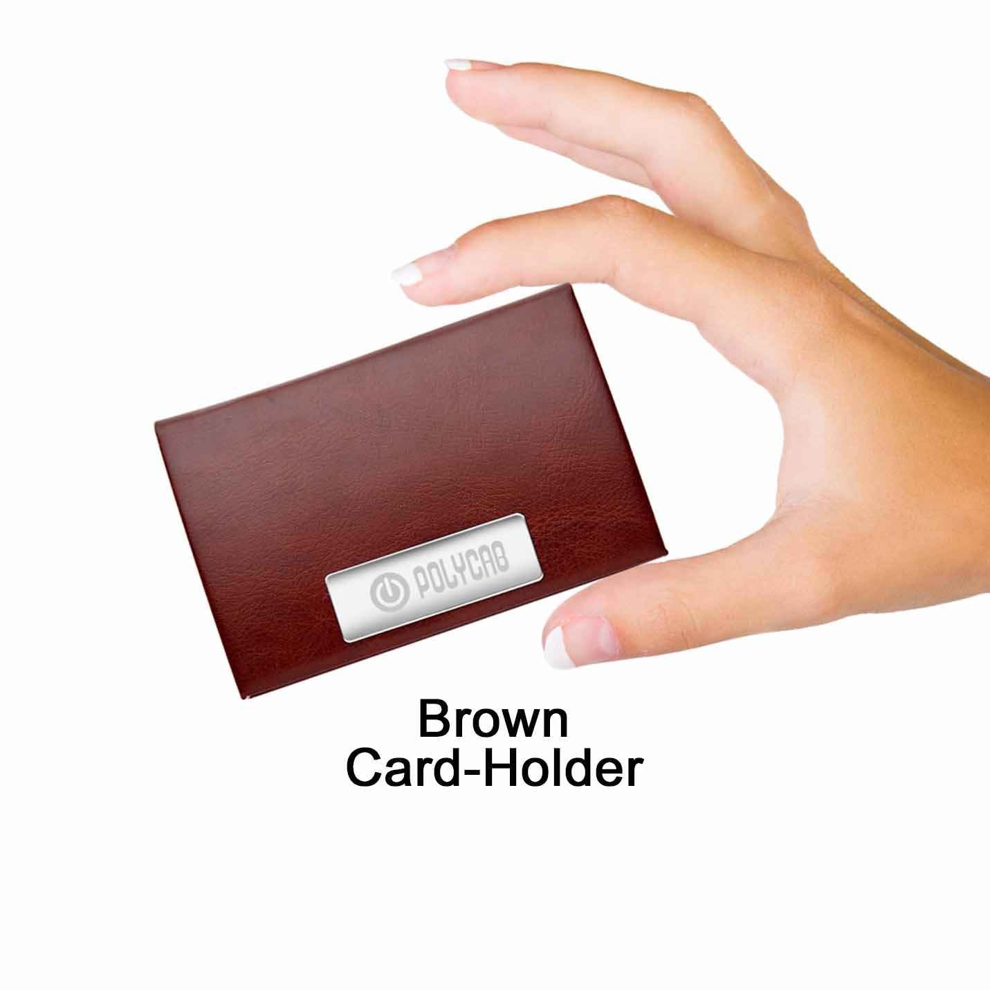 Elegant Boston Brown Pen, Keychain & Cardholder Combo Gift Set Img 3