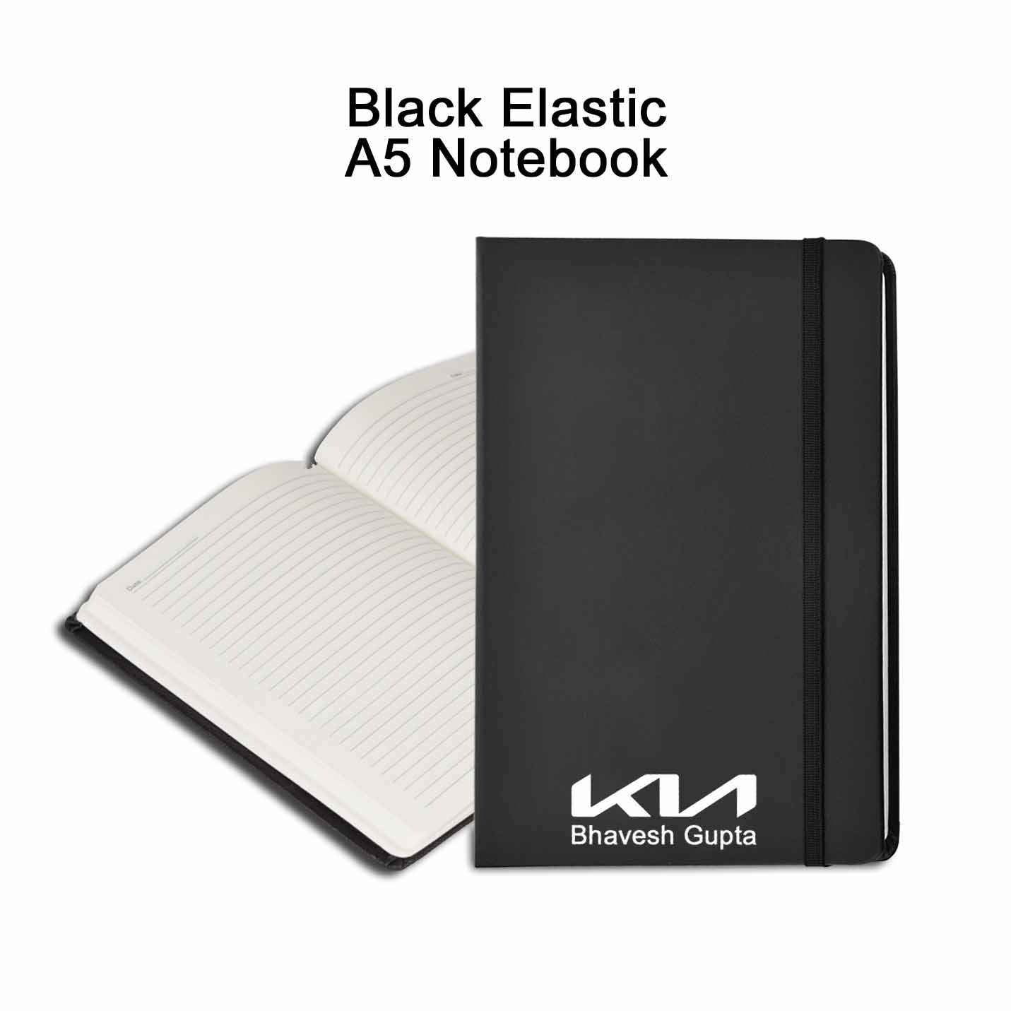 Premium 4 in 1 Black Diary, Pen, Keychain & Cardholder Combo Gift Set