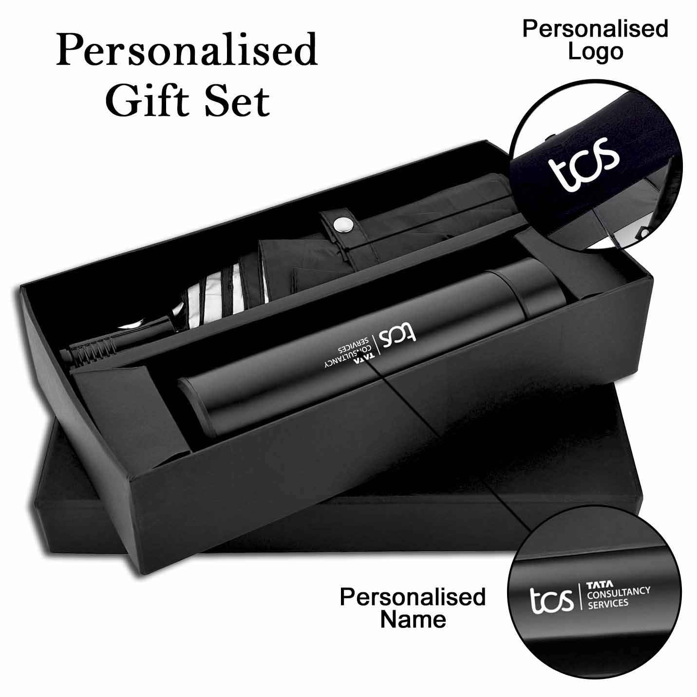 Elite Temperature Bottle & Umbrella Combo Gift Set Img 4