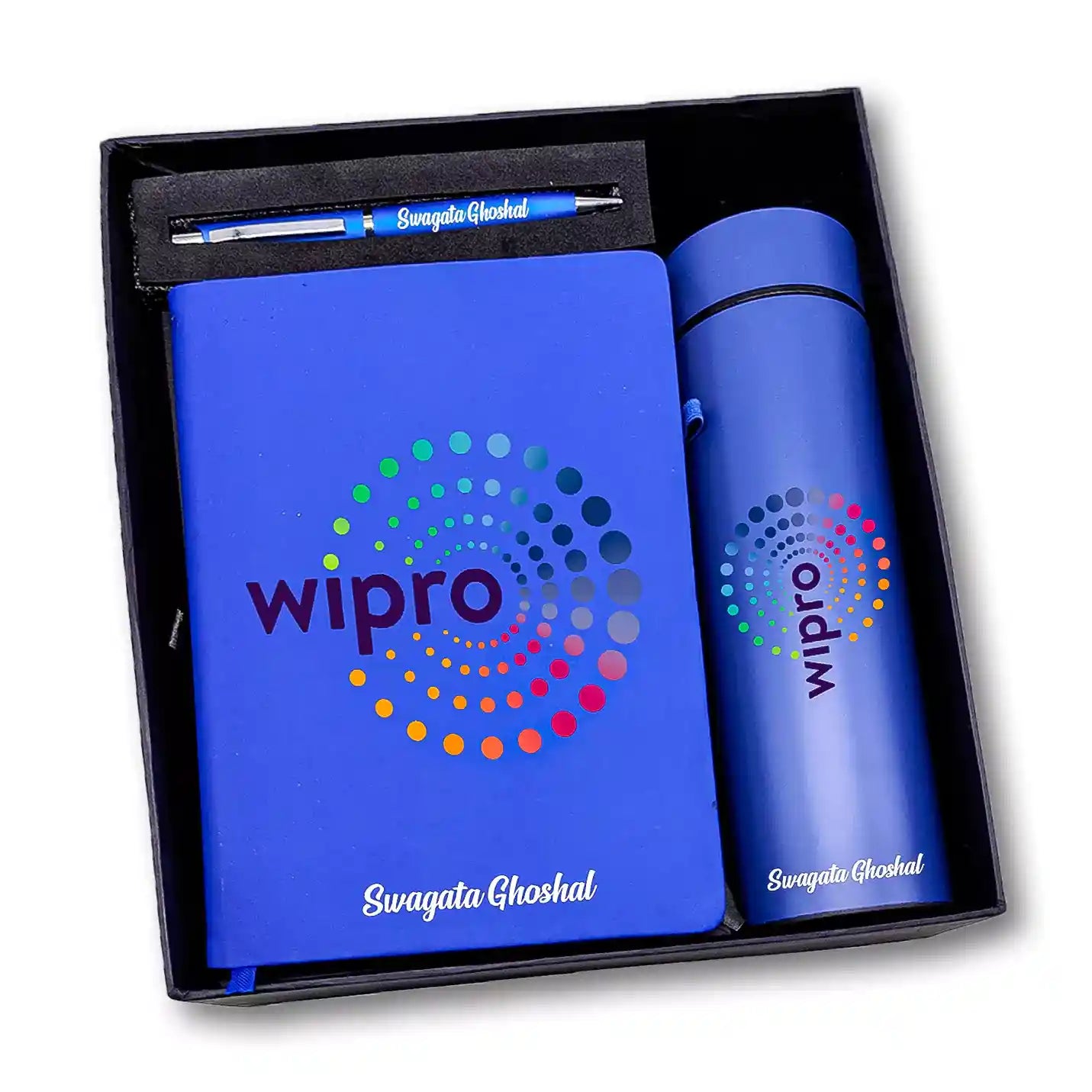 Best-Quality 3 in 1 Black Bottle, Diary & Pen Combo Gift Set Img 2