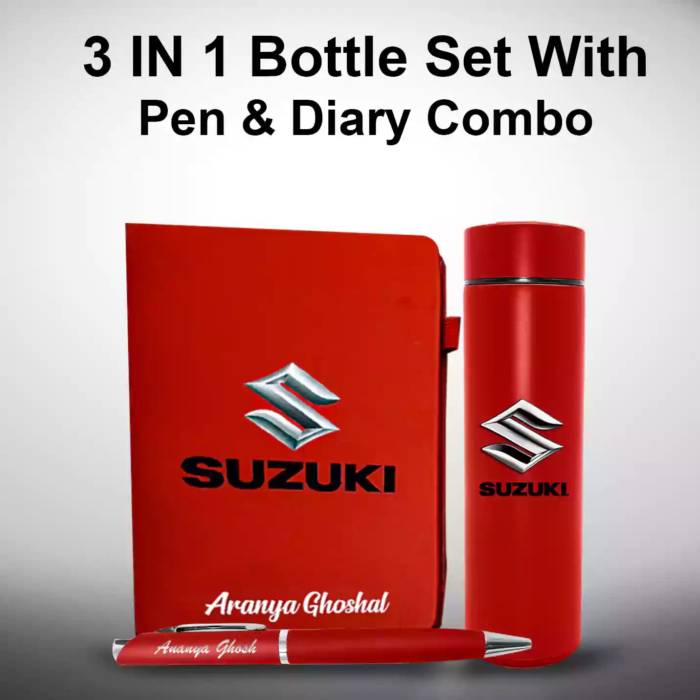 Exclusive 3 in 1 Blue Bottle, Diary & Pen Combo Gift Set Img 3