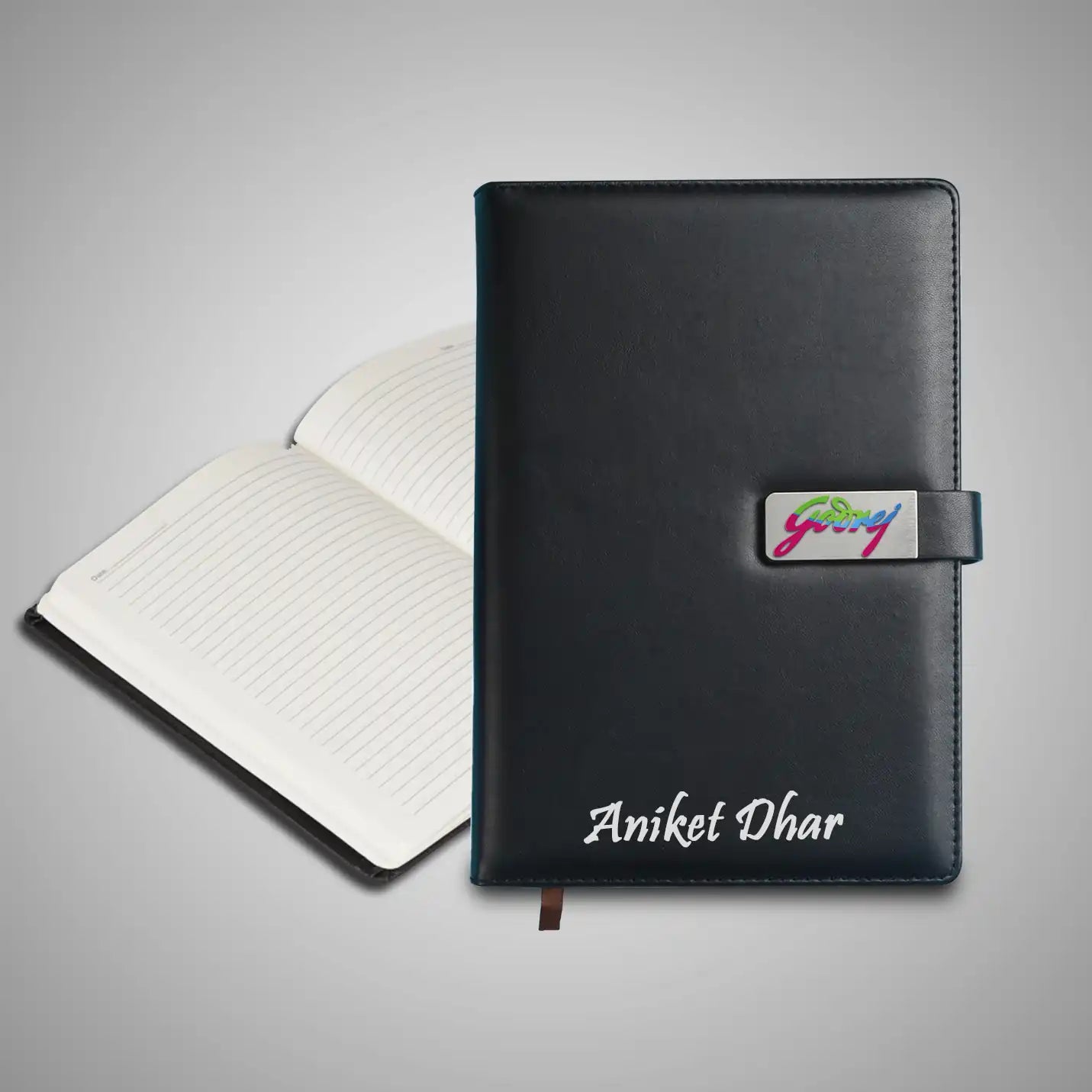 Stylish 4 in 1 Black Diary, Pen, Keychain & Cardholder Combo Gift Set