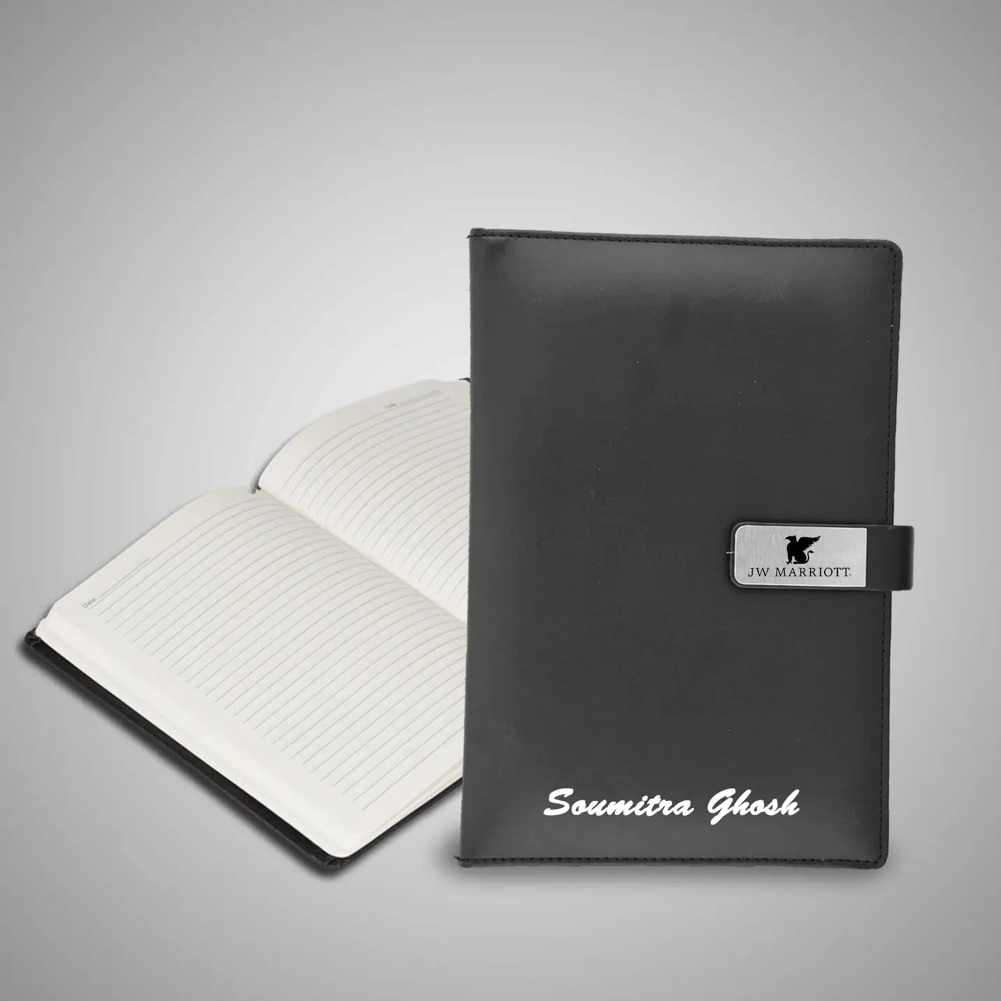 Exquisite Black Metal Pen & A5 Size Notebook Combo Gift Set Img 5