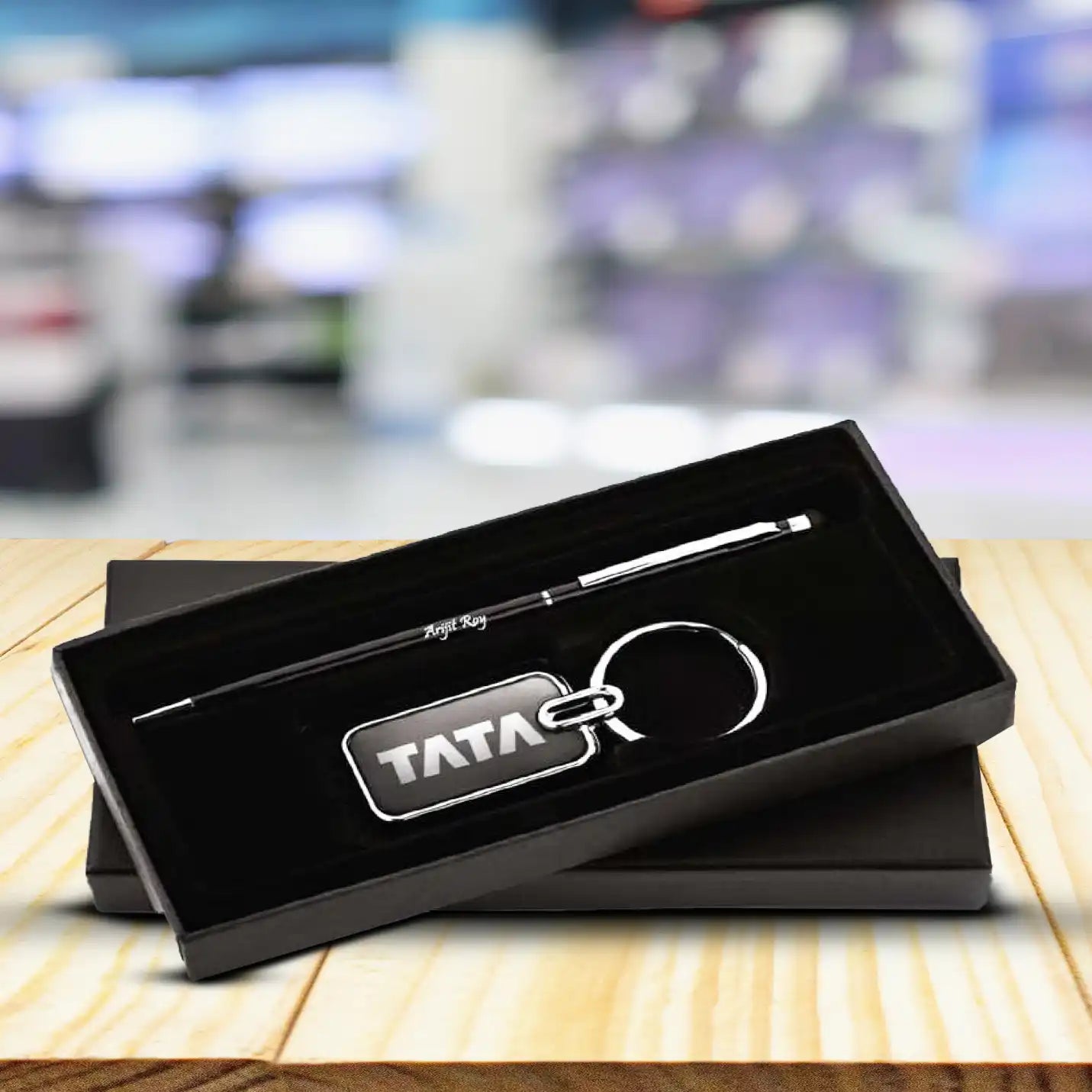 Top-Quality Ruby Pen & Keychain Combo Gift Set