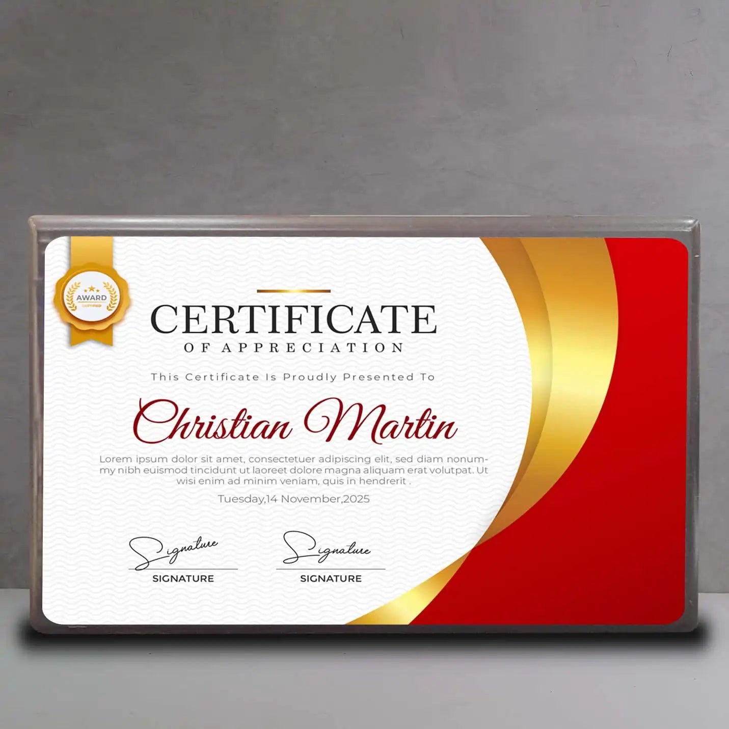 Top- Quality Sublimatable Unisub Metal Frame with MDF Base