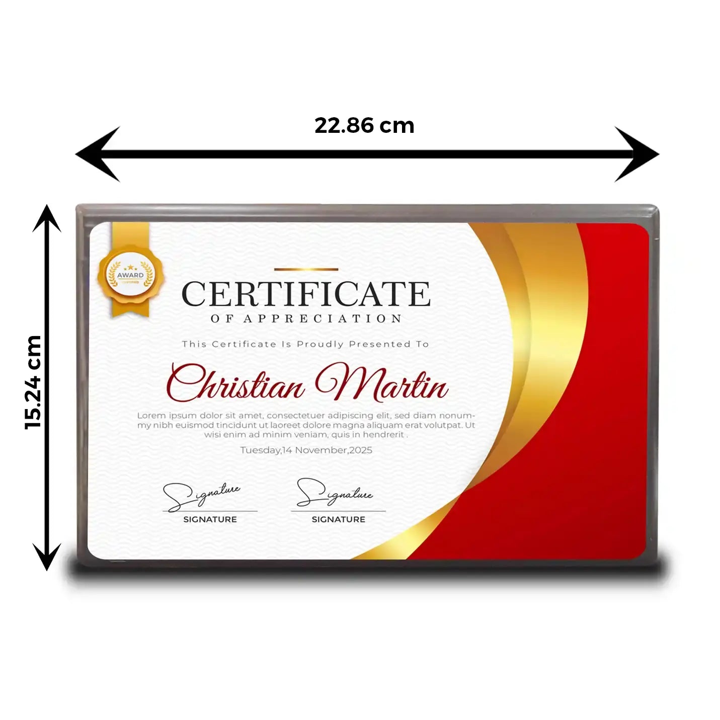 Top- Quality Sublimatable Unisub Metal Frame with MDF Base