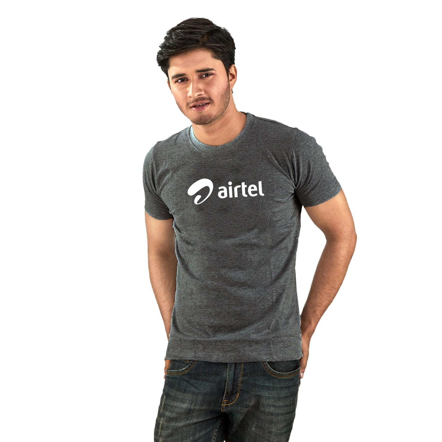 Ultimate Pure Cotton Round Neck Deep Grey T-shirts Img 2
