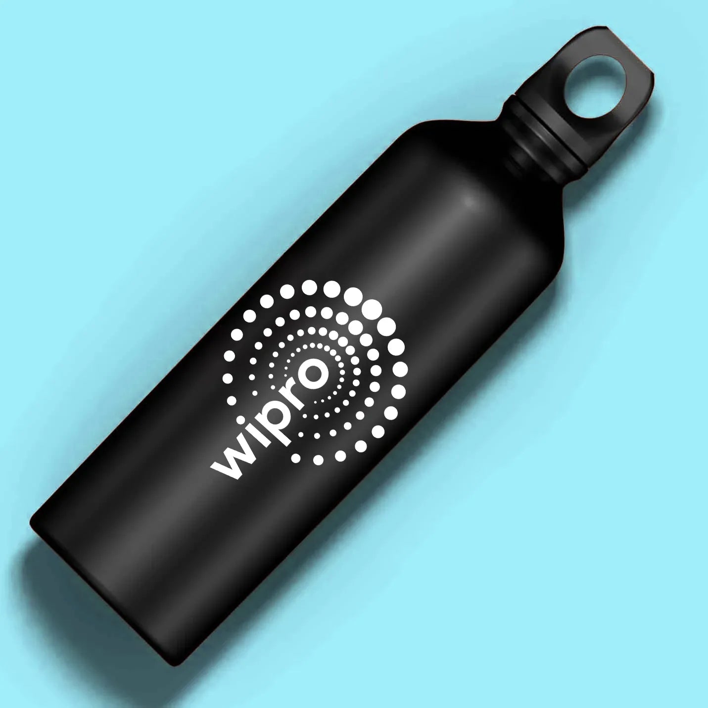 Premium Black Sipper Logo Water Bottle Img 1