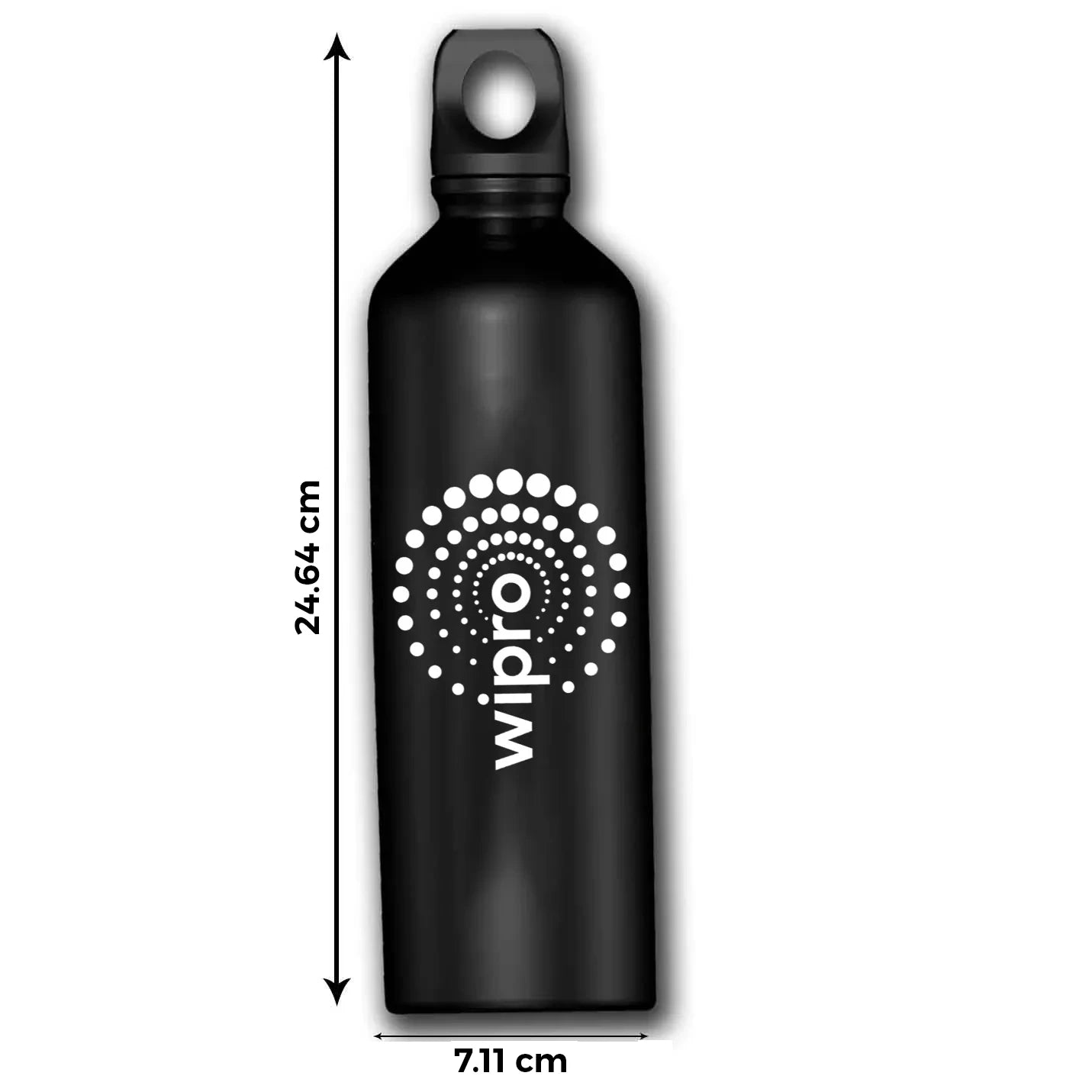 Premium Black Sipper Logo Water Bottle Img 3