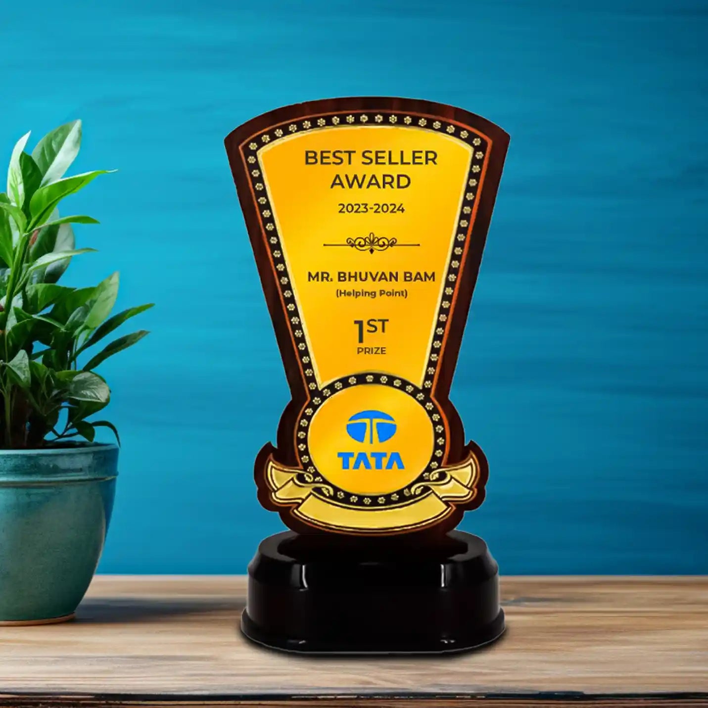 Top-Tier Appreciation Tapered-shield Trophy