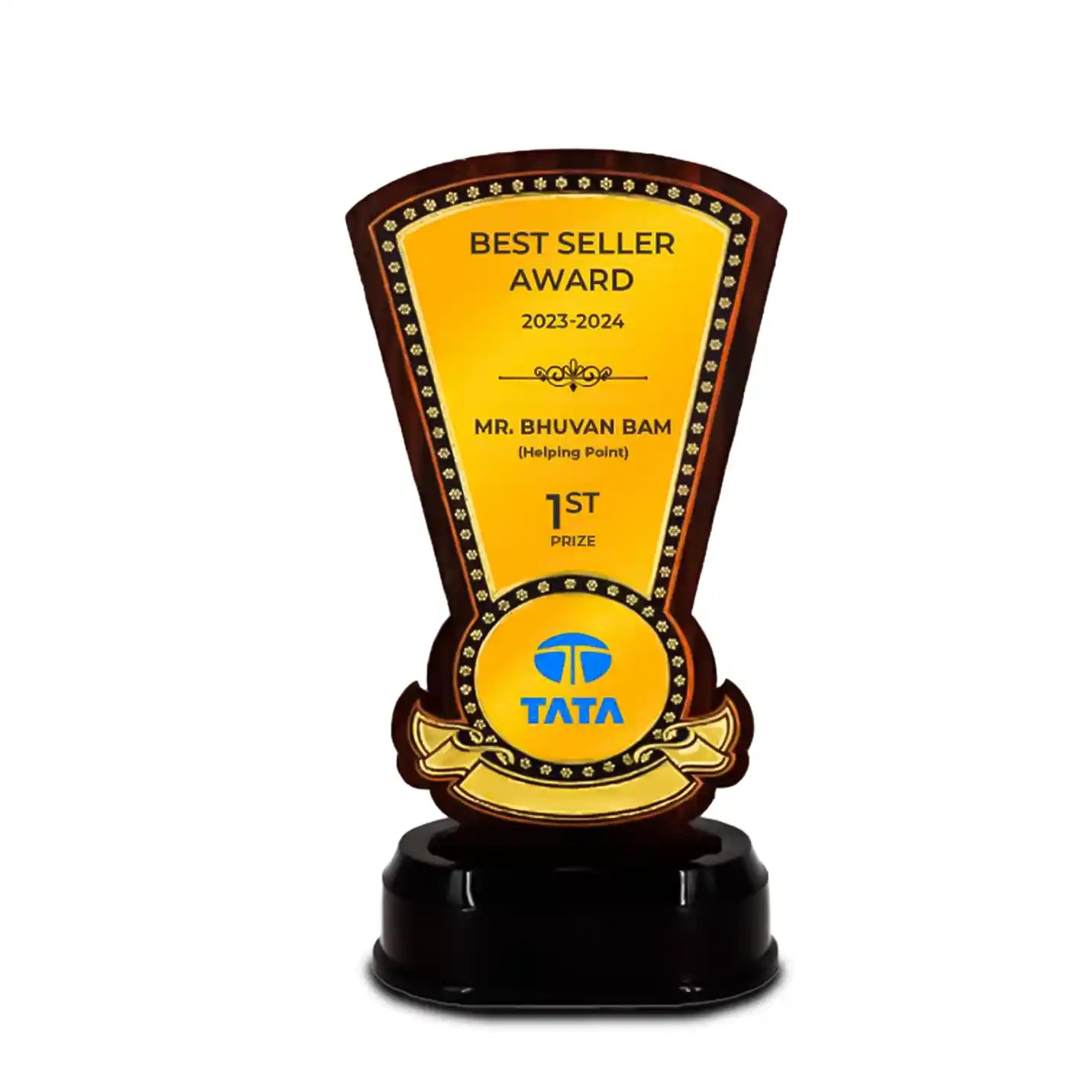 Top-Tier Appreciation Tapered-shield Trophy