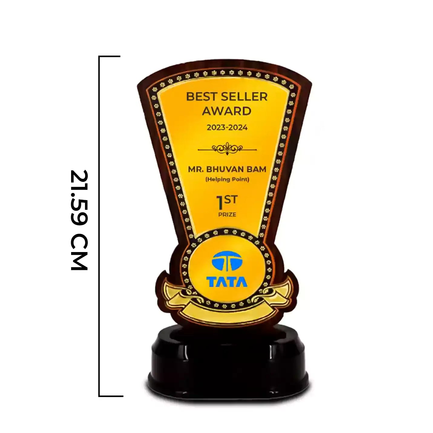 Top-Tier Appreciation Tapered-shield Trophy