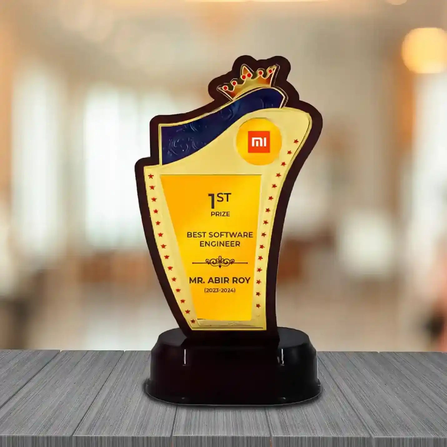 Premium-quality Victorious Crowned Trophy