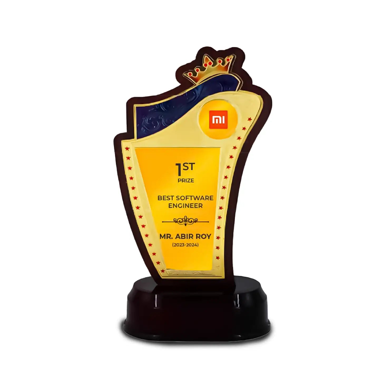 Premium-quality Victorious Crowned Trophy