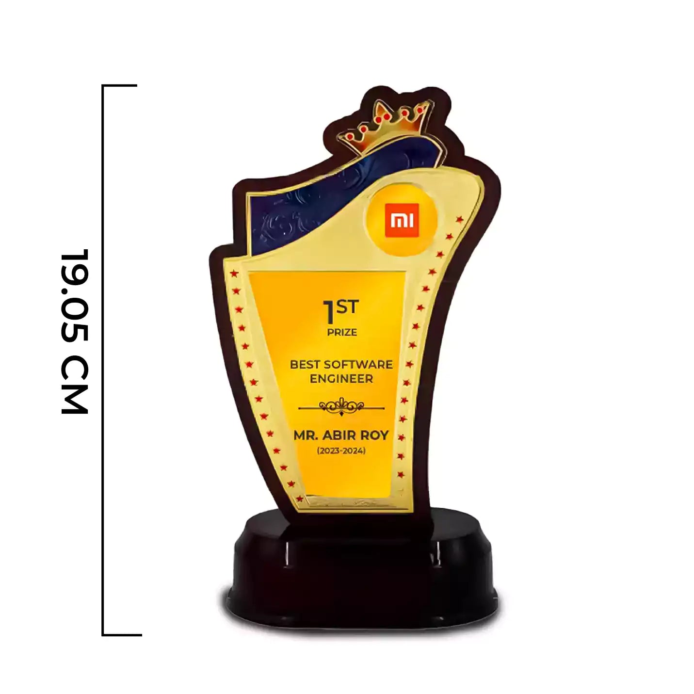 Premium-quality Victorious Crowned Trophy