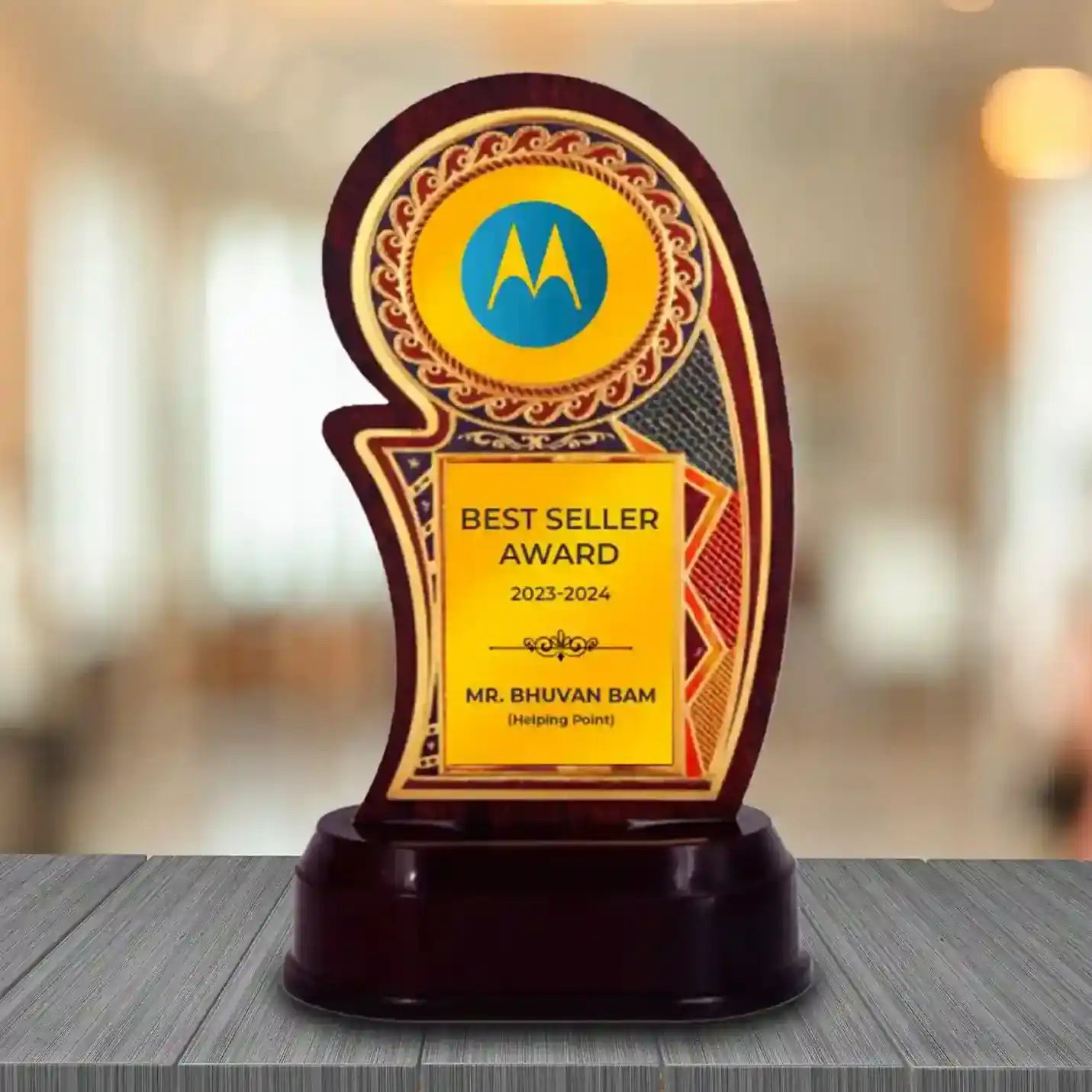 Premium-Quality Crescent Victory Trophy