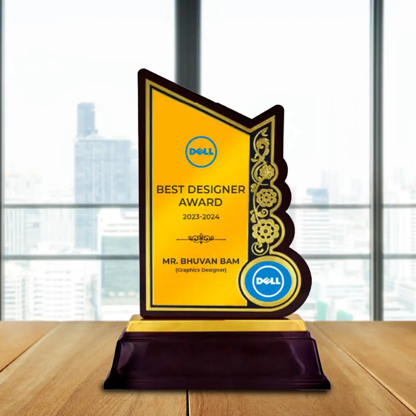 Top-notch Asymmetrical Shield Trophy