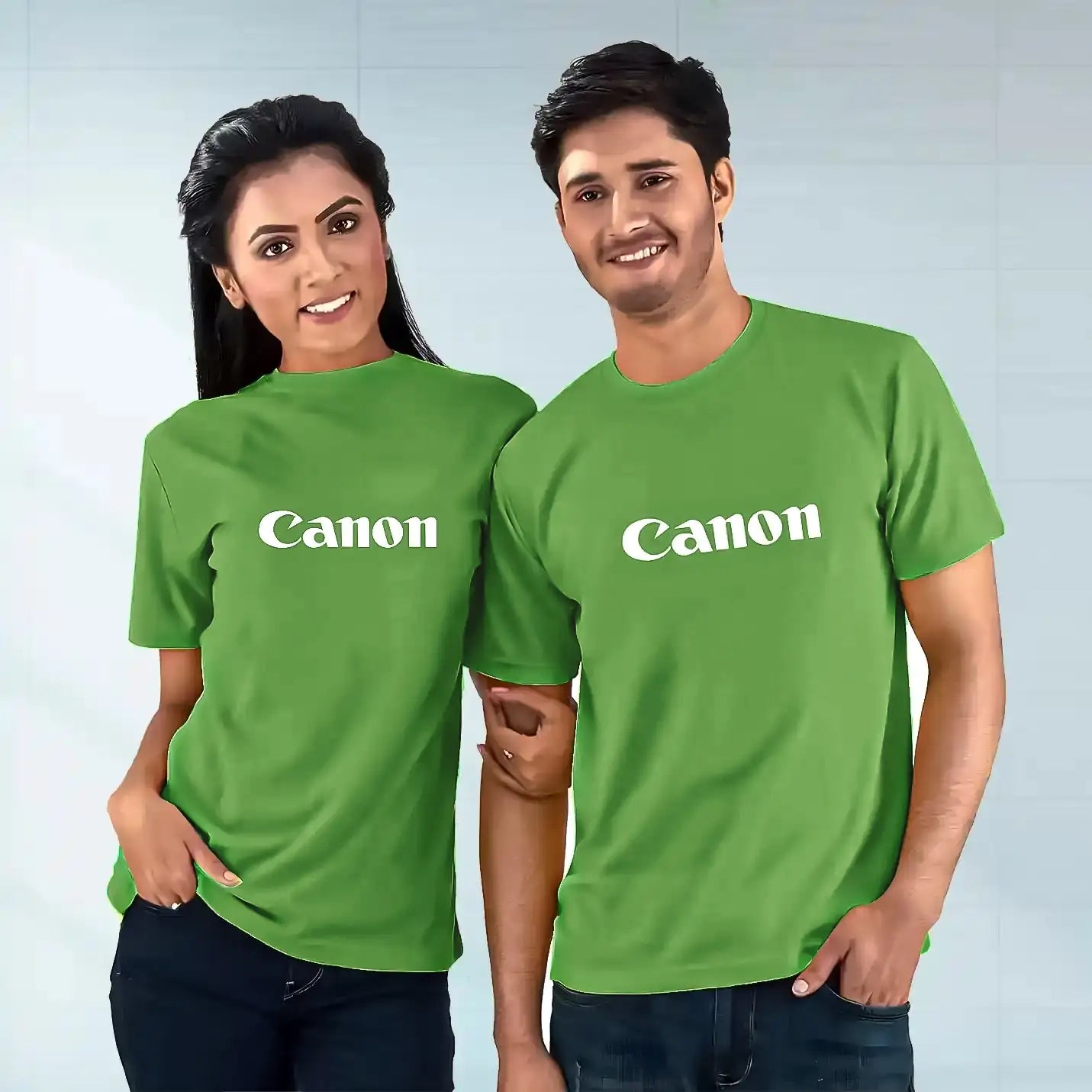 Green T-shirt for corporate gift